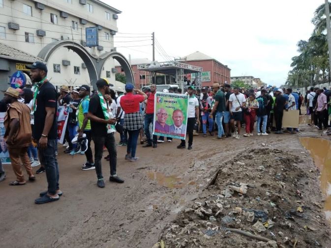 Peter Obi’s Supporters Hold Rally In Anambra (Photos)